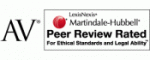 badge link to Martindale Hubbel Peer Review rating 